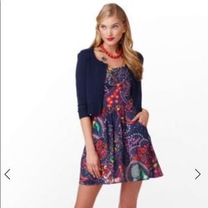 Lily Pulitzer Cropped Cardi Navy NEW